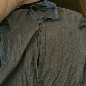 Marc Anthony slim fit floral short sleeve button down shirt